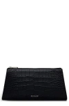 Radley Glasshouse Croc Embossed Clutch In Black