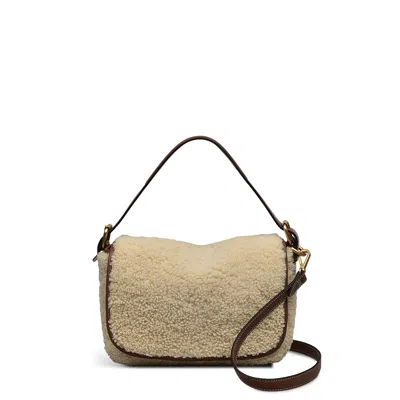 Radley Grafton Street - Shearling Small Flapover Crossbody Bag In White