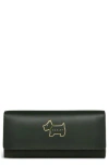 Radley Heritage Dog Outline Flap Wallet In Green