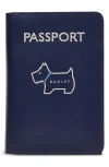 Radley Heritage Dog Outline Passport Cover In Blue