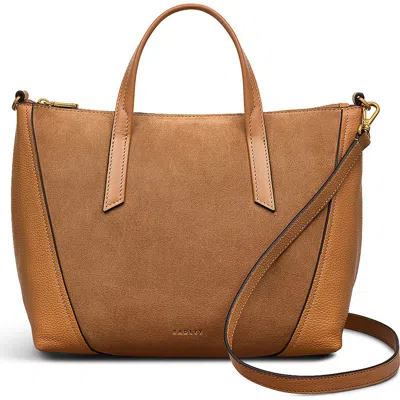 Radley Kendal Medium Zip Leather Satchel In Yellow