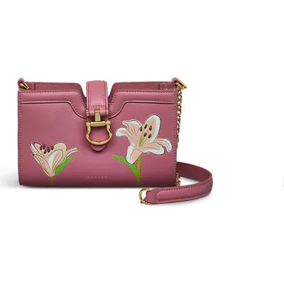 Radley Kentucky Derby Ss25 Large Phone Crossbody Bag In Sienna Pink