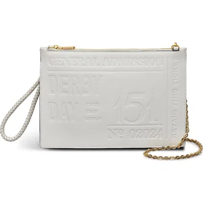 Radley Kentucky Derby Ss25 Medium Ziptop Crossbody  Bag In Chalk