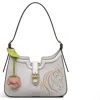 Radley Kentucky Derby Ss25 Medium Ziptop Shoulder Bag In Chalk