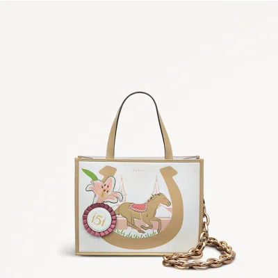 Radley Kentucky Derby Ss25 Small Open Top Satchel Bag In Chalk