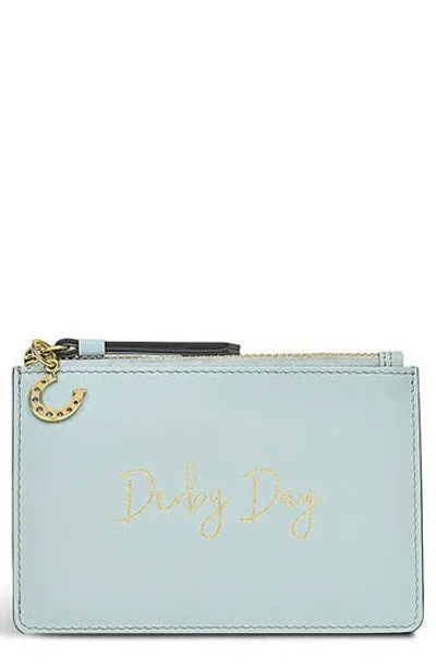 Radley Kentucky Derby Zip Wallet In Seafoam
