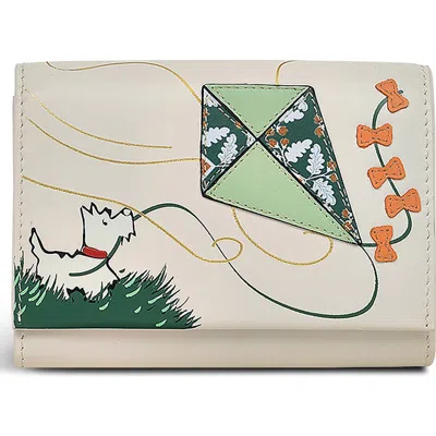 Radley Kite Medium Leather Flapover Wallet In Neutral