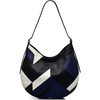 Radley Large Kensington Place Patchwork Shoulder Bag In Black