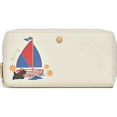 Radley Large Sail Away Zip Around Wallet In Gray