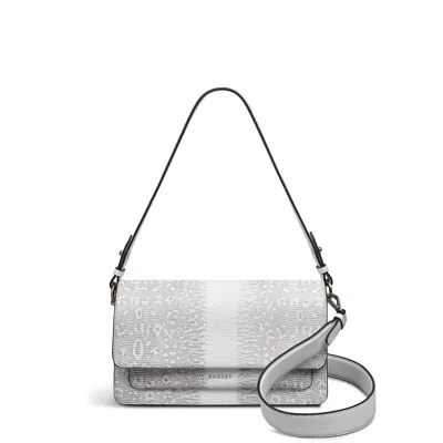 RADLEY LEATHER LANE - FAUX LIZARD MEDIUM FLAPOVER SHOULDER BAG