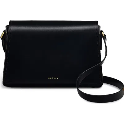 Radley Lexington Lane Medium Flap Crossbody Bag In Black