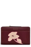 Radley Liverpool Lane Bloom Medium Leather Bifold Wallet In Brown