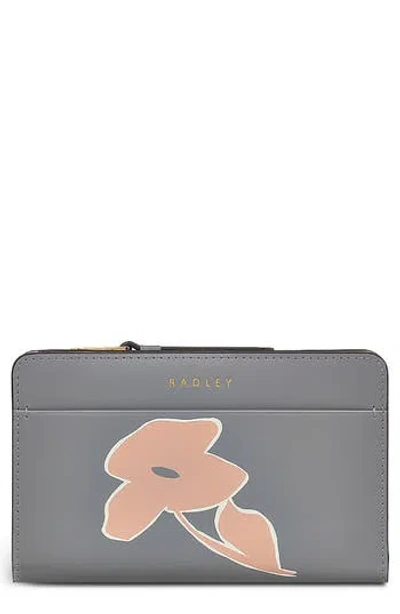 Radley Liverpool Lane Bloom Medium Leather Bifold Wallet In Multi