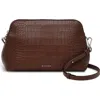 Radley Liverpool Street Croc Embossed Crossbody Bag In Brown