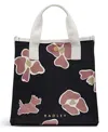 Radley London Abstract Floral Small Open Top Grab Bag In Black