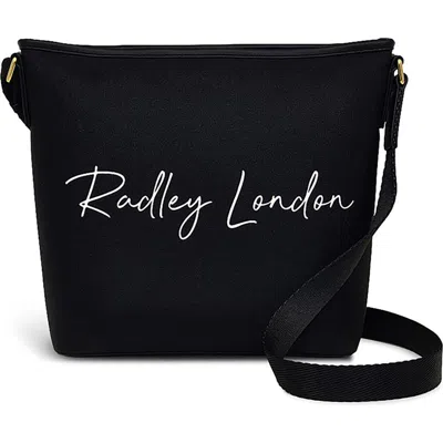 Radley London Addison Gardens Signature Responsible Small Recycled Polyester Crossbody Bag In Black