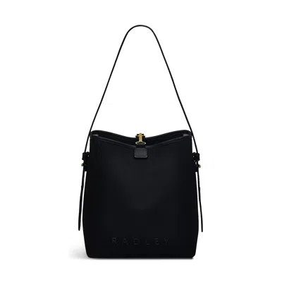 Radley London Addison Lane Responsible Small Open Top Shoulder Bag In Black