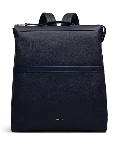 Radley London Alba Place Medium Zip Top Backpack In Blue