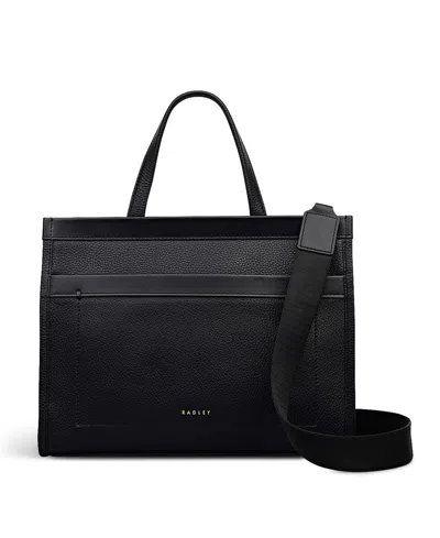 Radley London Alba Place Medium Zip Top Grab Bag In Black