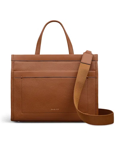 Radley London Alba Place Medium Zip Top Grab Bag In Sand
