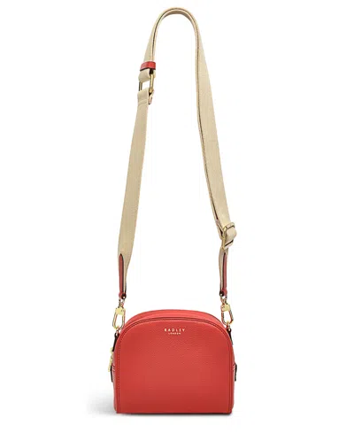 Radley London Arden Crescent- Small Zip Around Crossbody In Lava