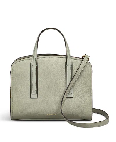 Radley London Arragon Row Small Zip Around Satchel Bag In Gray
