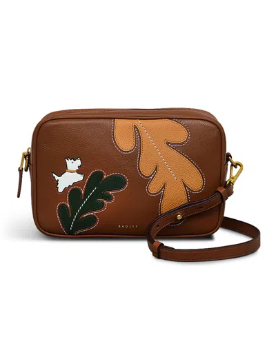 Radley London Autumn Editions Small Zip Top Crossbody Bag In Saddle