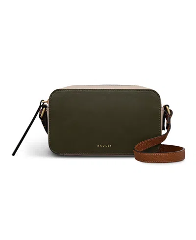 Radley London Beech Row Colorblock Mini Zip Around Crossbody Bag In Green