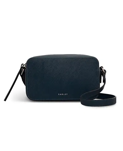 Radley London Beech Row Mini Zip Around Crossbody Bag In Blue