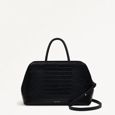 Radley London Black Faux Croc Grabs