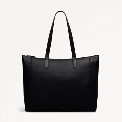 Radley London Black Large Ziptop Tote Bag