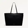 Radley London Black Large Ziptop Tote Bag In Black