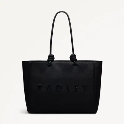 Radley London Black Large Ziptop Tote Bag