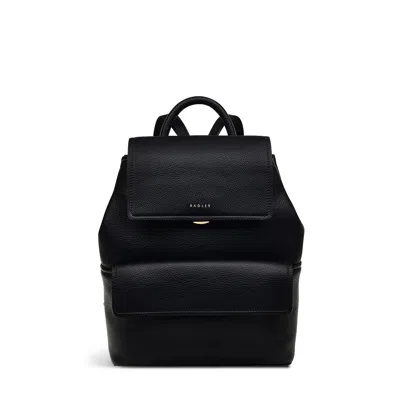 Radley London Black Medium Flapover Backpack
