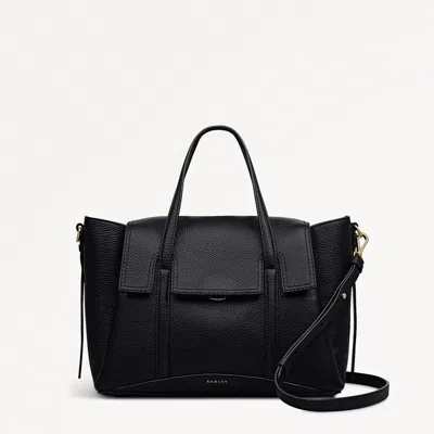 Radley London Black Medium Flapover Grab