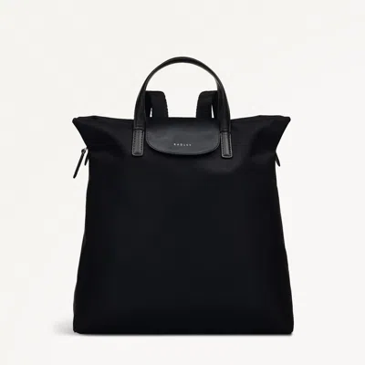 Radley London Fabric Medium Sized Black Backpack