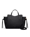 Radley London Blake Gardens Large Leather Ziptop Grab Bag In Black