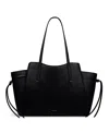 Radley London Blake Gardens Large Leather Ziptop Tote Bag In Black