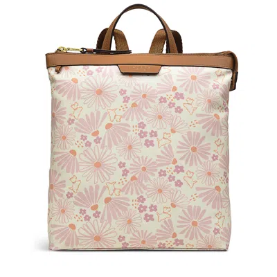 Radley London Blooms - Responsible Small Ziptop Backpack In White