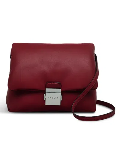 Radley London Bond Court Small Flap Over Crossbody Bag In Cranberry