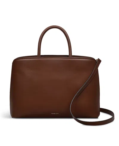 Radley London Bow Street Medium Ziptop Grab Bag In Walnut