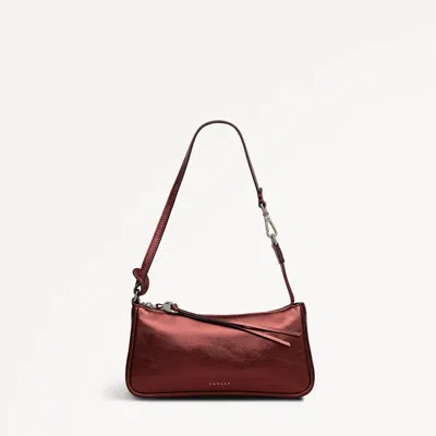 Radley London Bronze Mini Ziptop Shoulder Bag In Silver