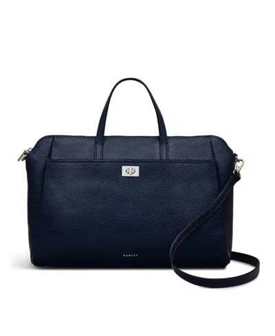 Radley London Brook Avenue Large Zip Top Grab Bag In Blue