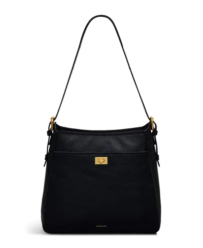 Radley London Brook Avenue Medium Zip Top Shoulder Bag In Black