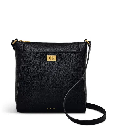Radley London Brook Avenue Small Zip Top Crossbody Bag In Black