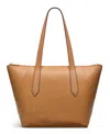 Radley London Bruton Street Small Zip-top Leather Tote In Dark Butter