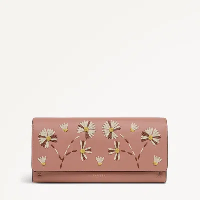 Radley London Carnation Large Flapover Wallet In Pink