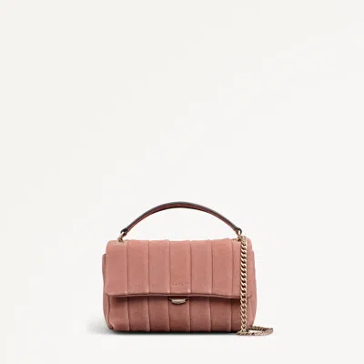 Radley London Carnation Mini Flapover Cross Body Bag In Pink
