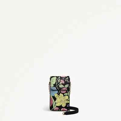 Radley London Chalk Leather Floral Phone Crossbody Bag