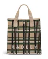 Radley London Check Small Open Top Grab Bag In Brown
